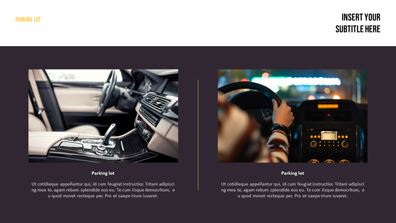 Parking Lot Best PowerPoint PresentationsConstructionTemplates