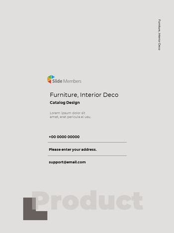 Muebles, Diseño de catálogo de productos de decoración de interiores PowerPoint PPT_26