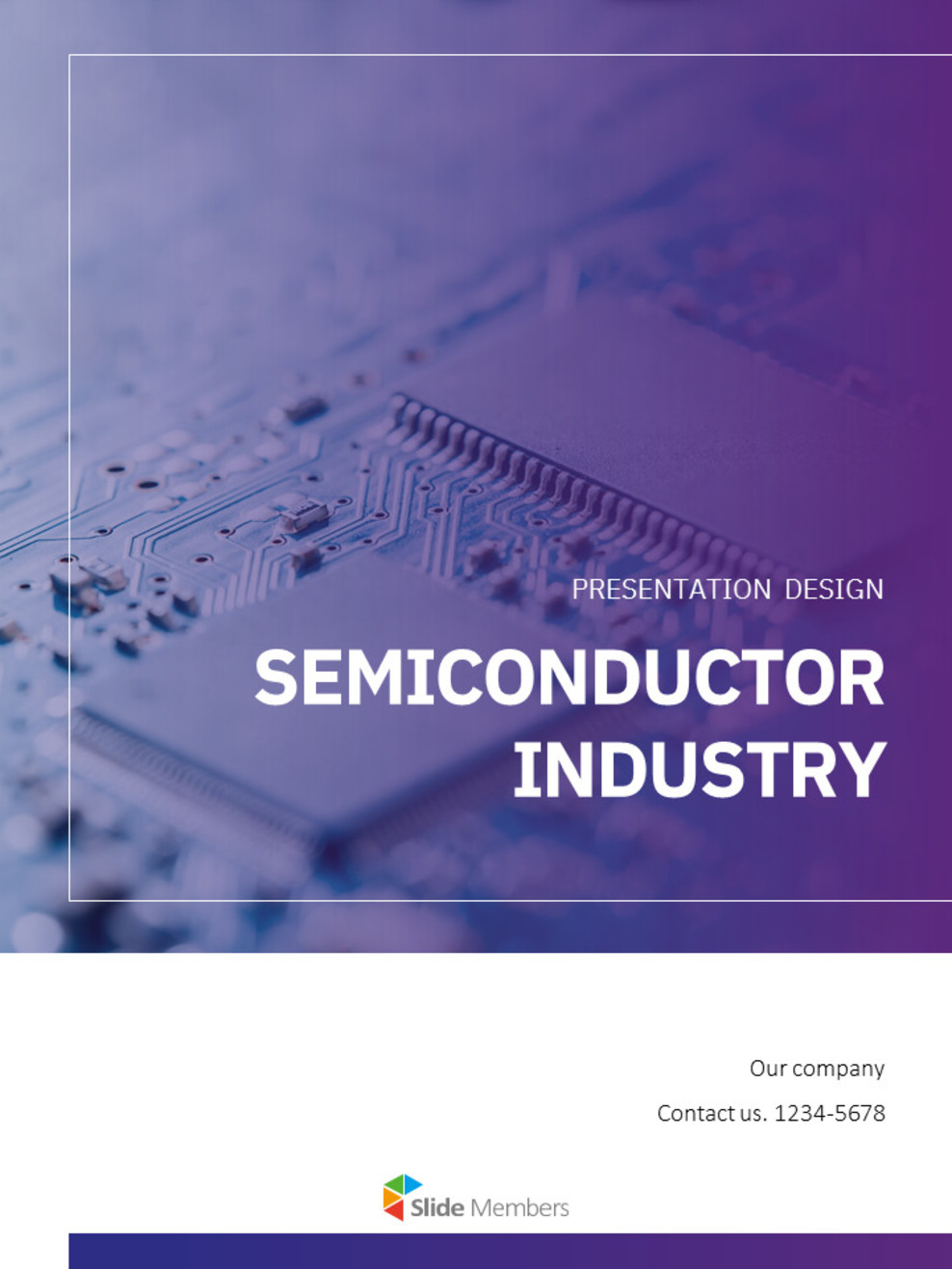 Industria dei semiconduttori Profilo aziendale PPT modello_01