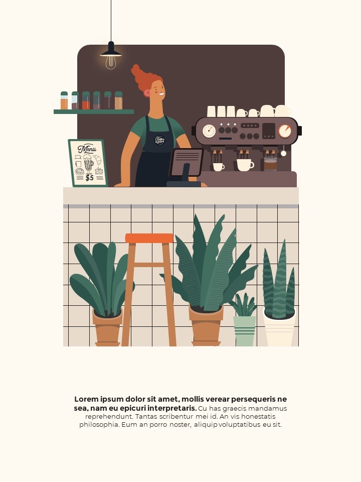 Cafe Brand Visual Identity Coffee Theme PowerPoint Template – Mocha ...