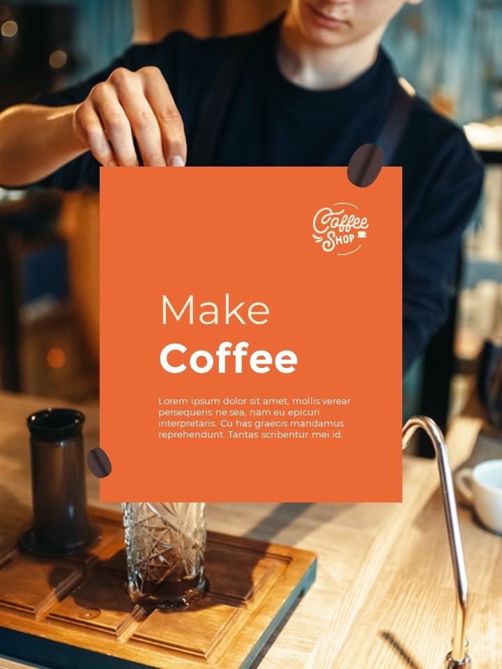 Cafe Brand Visual Identity Coffee Theme PowerPoint Template – Mocha ...