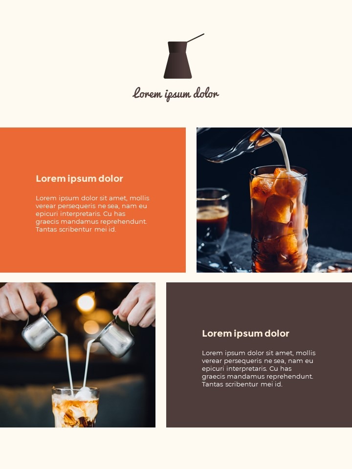 Cafe Brand Visual Identity Coffee Theme PowerPoint Template – Mocha ...