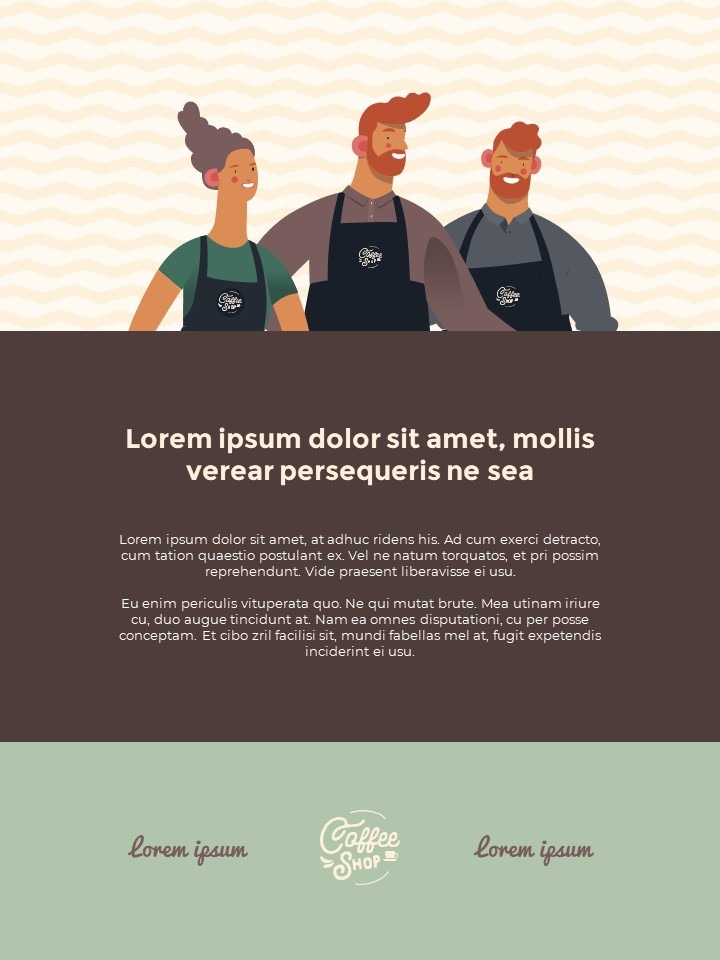 Cafe Brand Visual Identity Coffee Theme PowerPoint Template – Mocha ...