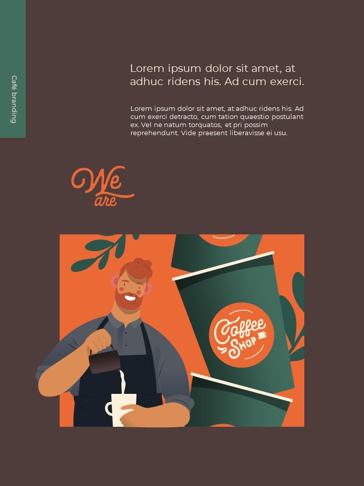 Cafe Brand Visual Identity Coffee Theme PowerPoint Template – Mocha ...