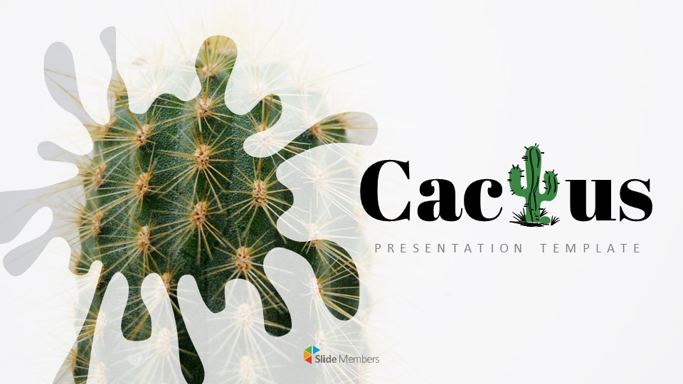 Cactus Simple Presentation Google Slides Template