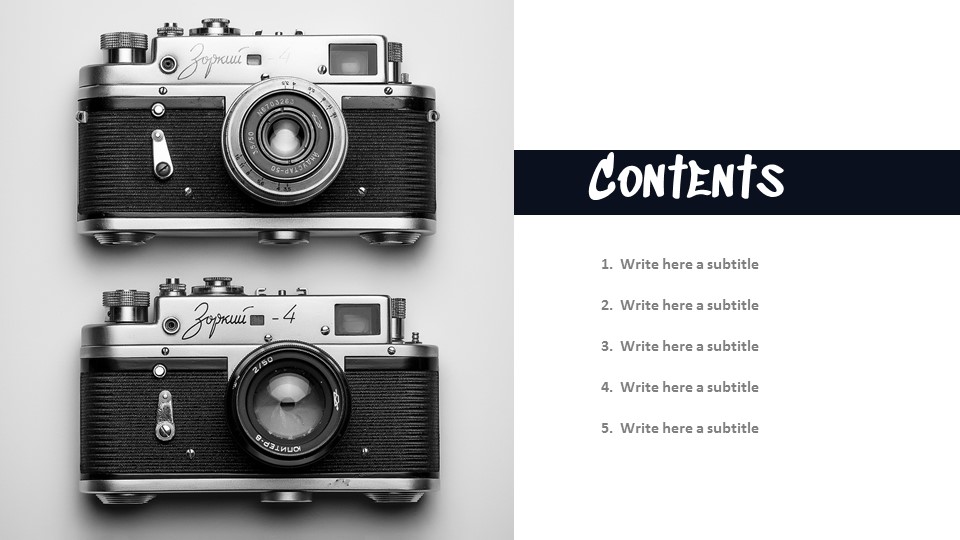 Camera Simple Presentation Google Slides TemplateIT