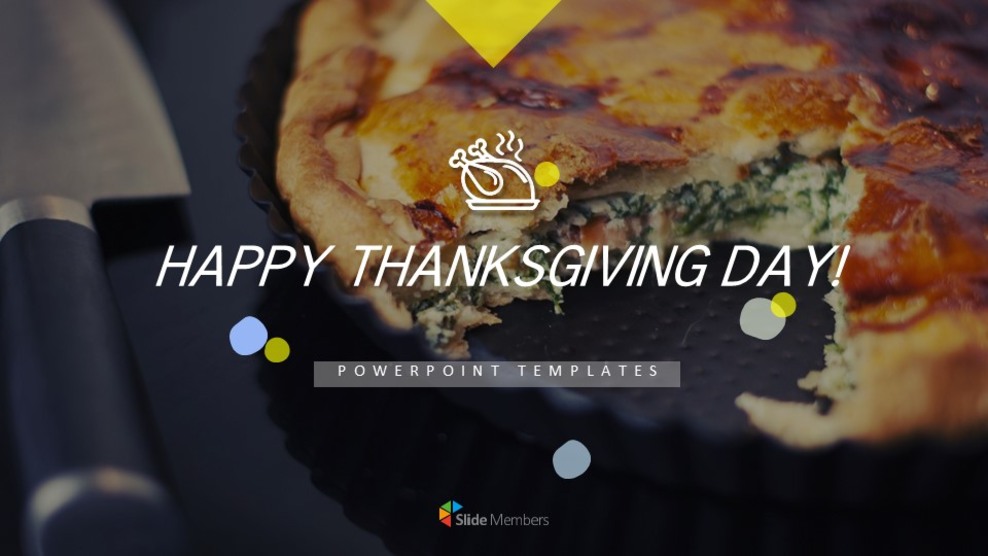 Frohes Thanksgiving Einfache Google Slides Vorlage_01