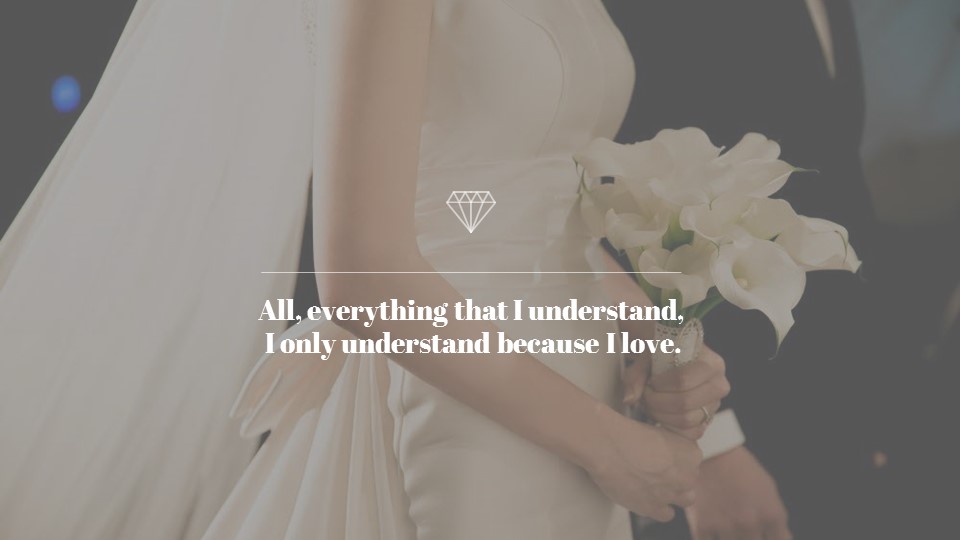 婚礼那天 简单的幻灯片设计_03