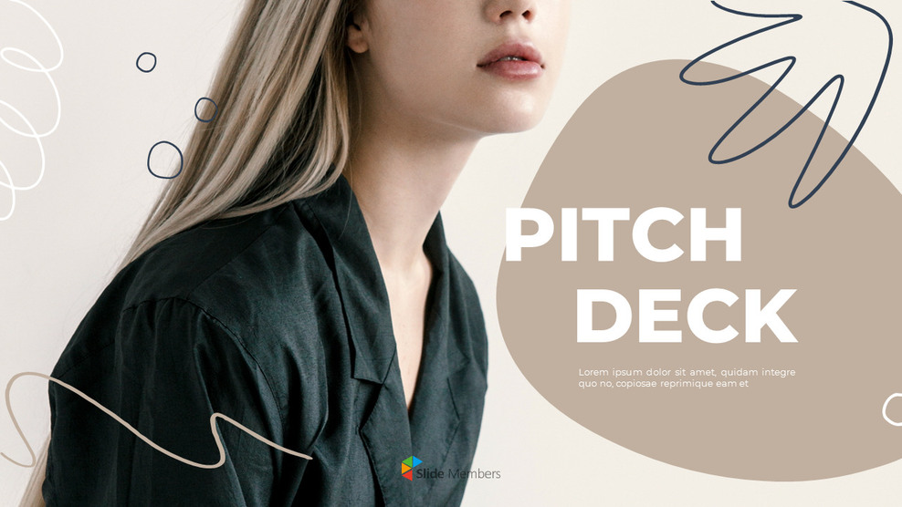 抽象风格的音高甲板 简单的PowerPoint设计_01