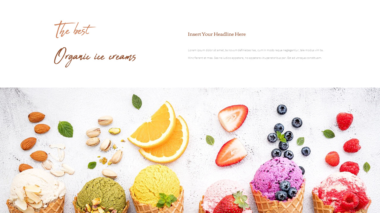 有機アイスクリーム PPTプレゼンテーションのサンプル_03