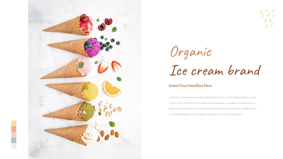 Organic Ice Cream Easy Google Slides TemplateBusiness