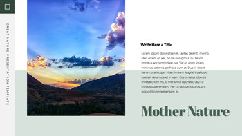 大自然 谷歌幻灯片模板图设计_05