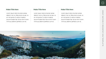 大自然 谷歌幻灯片模板图设计_15