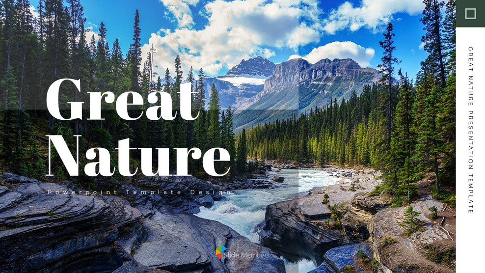 大自然 幻灯片模板_01