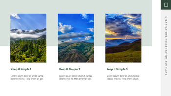 大自然 幻灯片模板_07