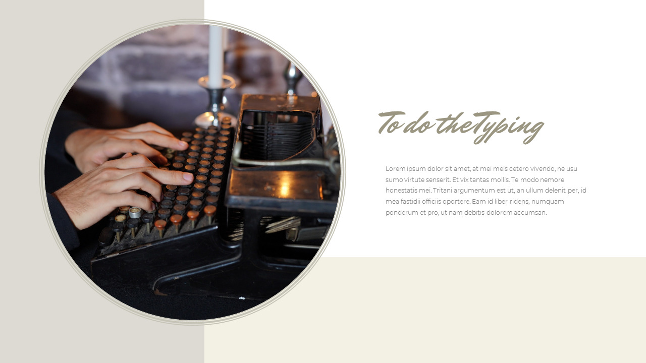 Vintage Typewriter Google Docs PowerPointSlides