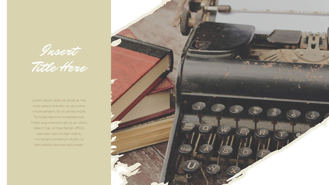 Vintage Typewriter Google Docs PowerPointSlides