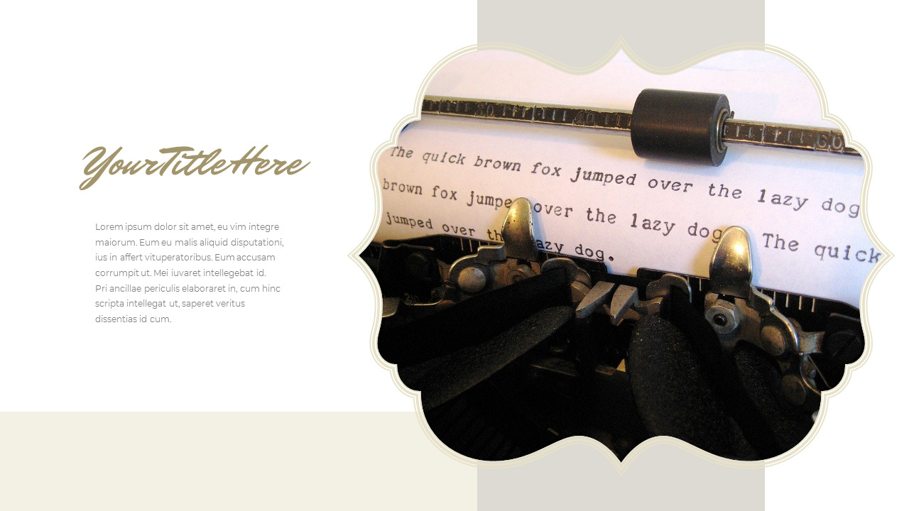 Vintage Typewriter Google Docs PowerPointSlides