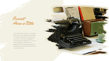 Machine à écrire vintage Google Documents PowerPoint_26