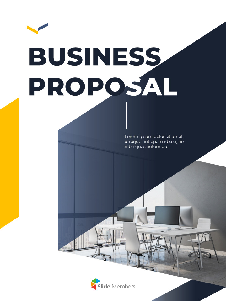 Vertical Design Template Business Proposal Google Slides to PowerPoint