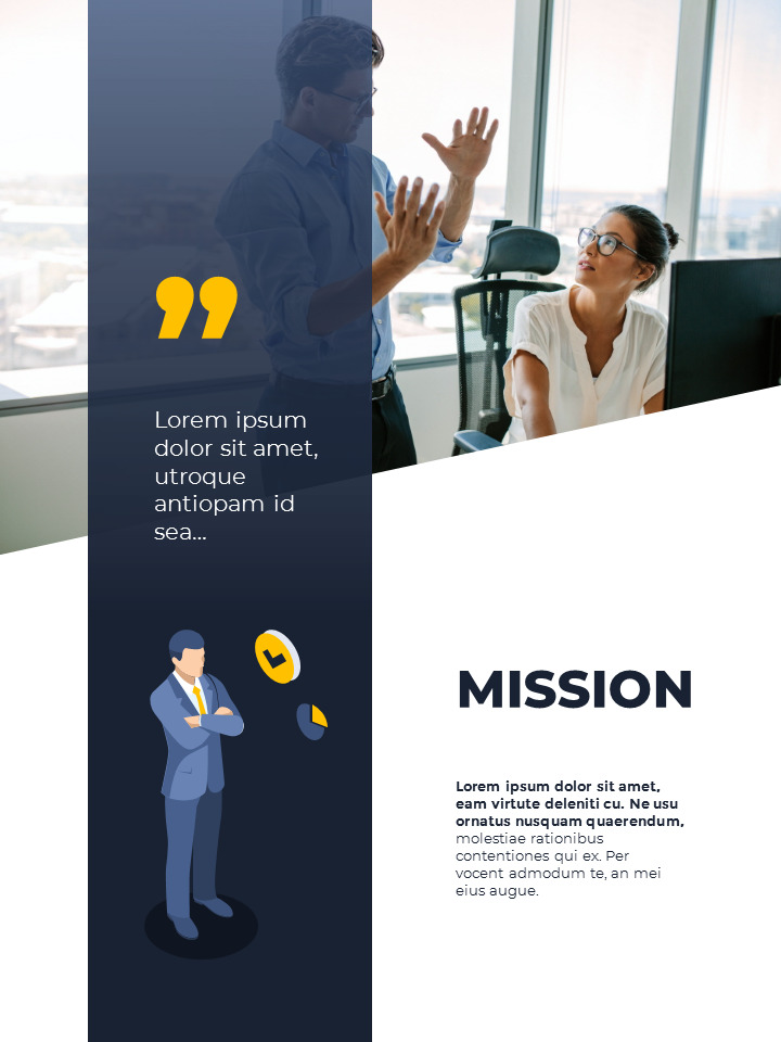 Vertical Design Template Business Proposal Google Slides to PowerPoint
