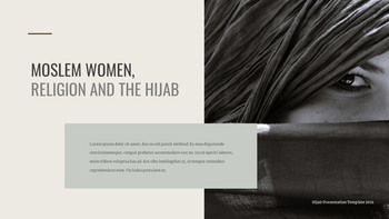 Hijab Conception de diapositives facile_07