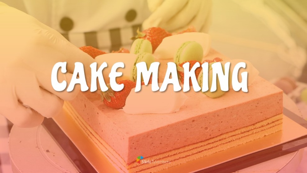 Cake Making Design semplice delle diapositive_01