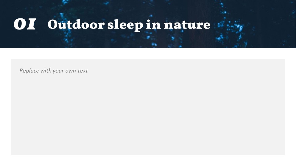 野营 简单的幻灯片设计_03