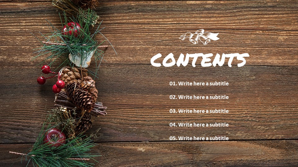 Weihnachtsfeier Einfache Google Slides Vorlage