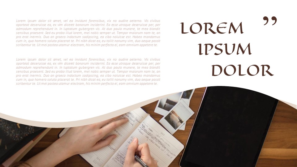 Diary Easy Google Slides TemplateAbstract