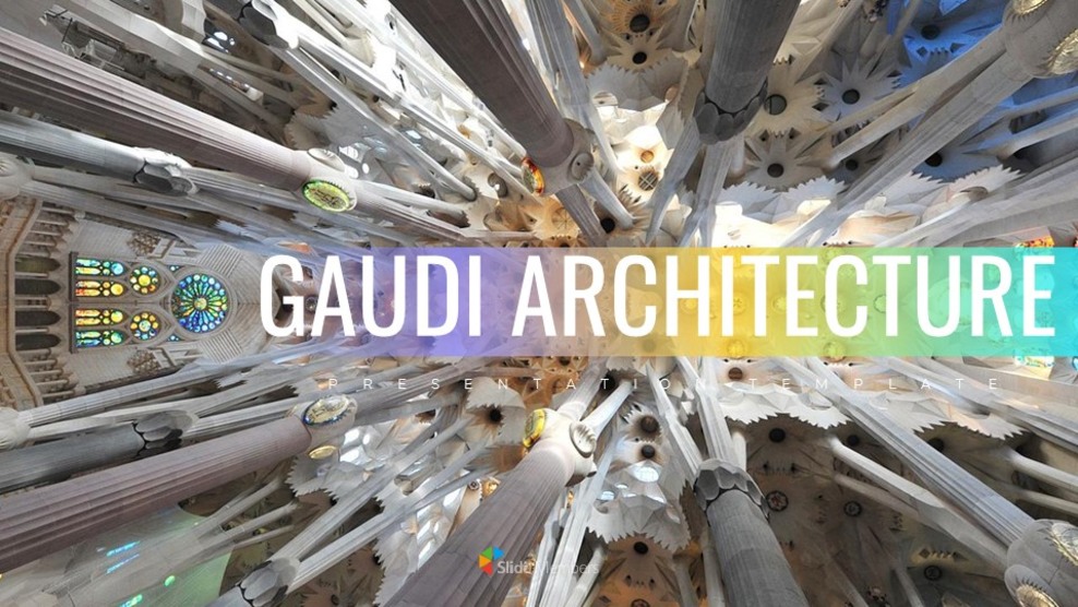 Architettura di Gaudi Semplici diapositive di Google_01