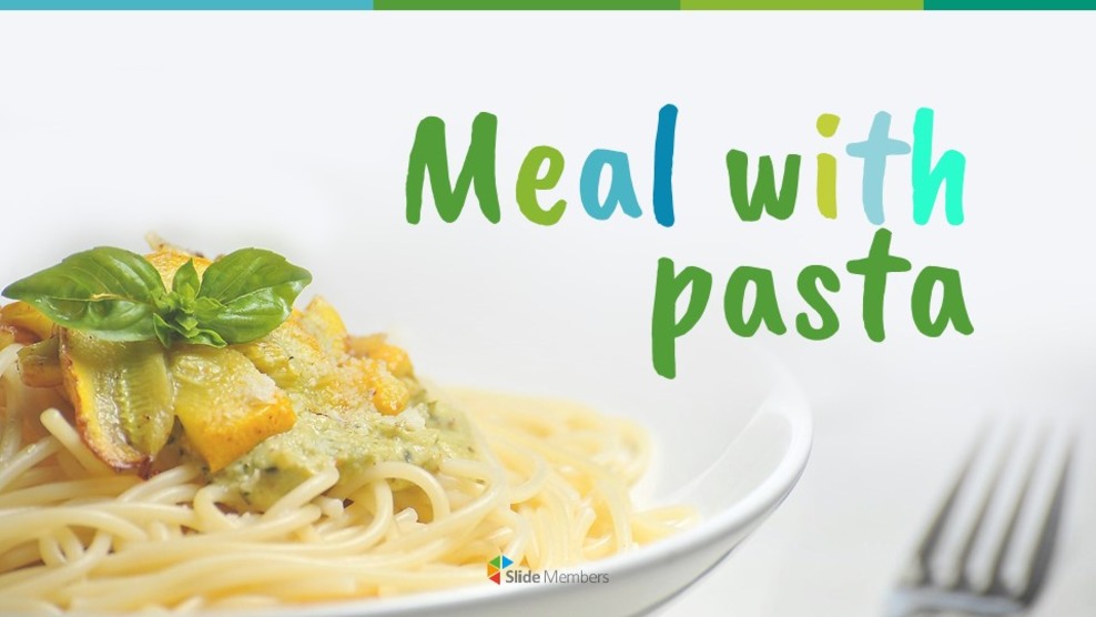 Meal with Pasta Easy Google Slides Template_01