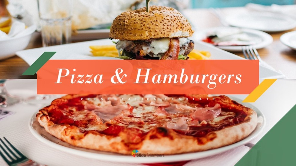 披萨和汉堡 轻松幻灯片设计_01