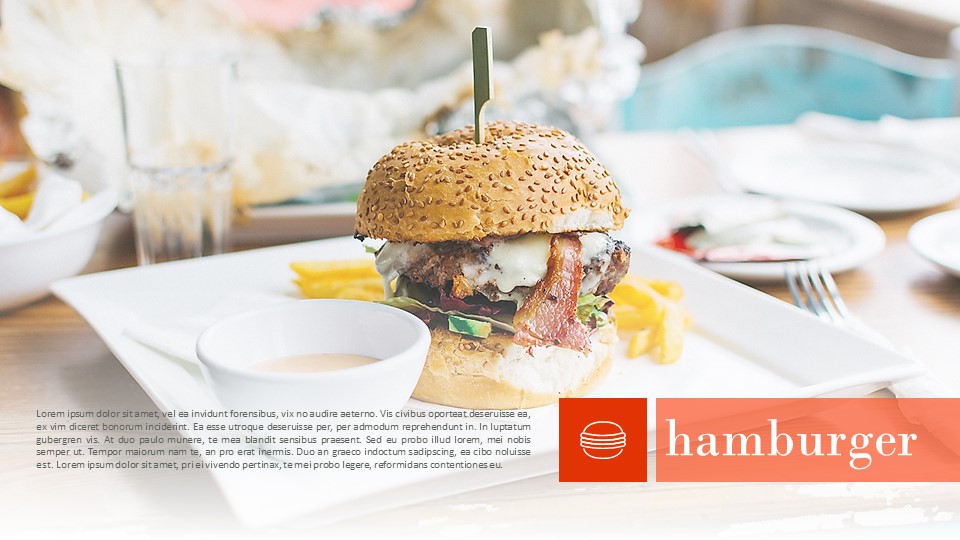 披萨和汉堡 轻松幻灯片设计_03