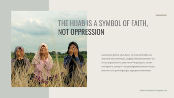 Hijab Conception de diapositives facile_20