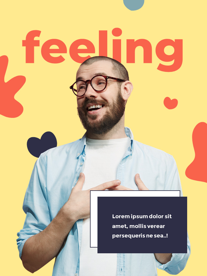 Emotion Illustration Template Design Google Slides Templates