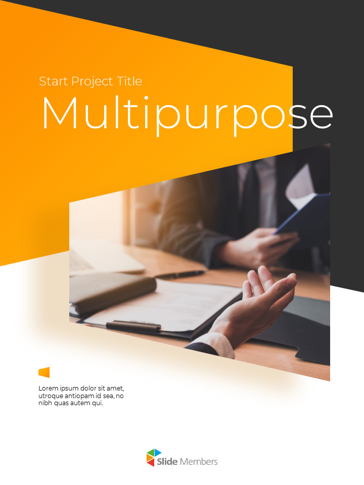 Start Slide Design Start Project Multipuropose Template Design presentation slide design