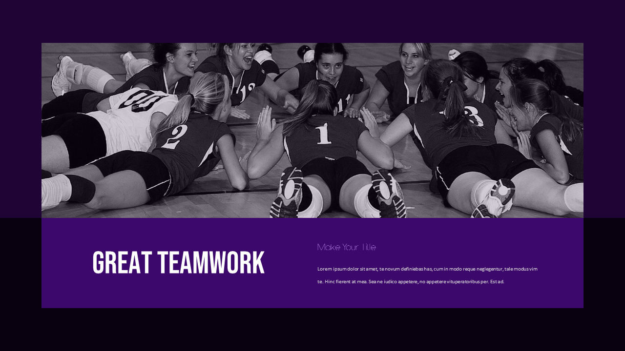 Volleyball Background PowerPointLifestyleTemplates
