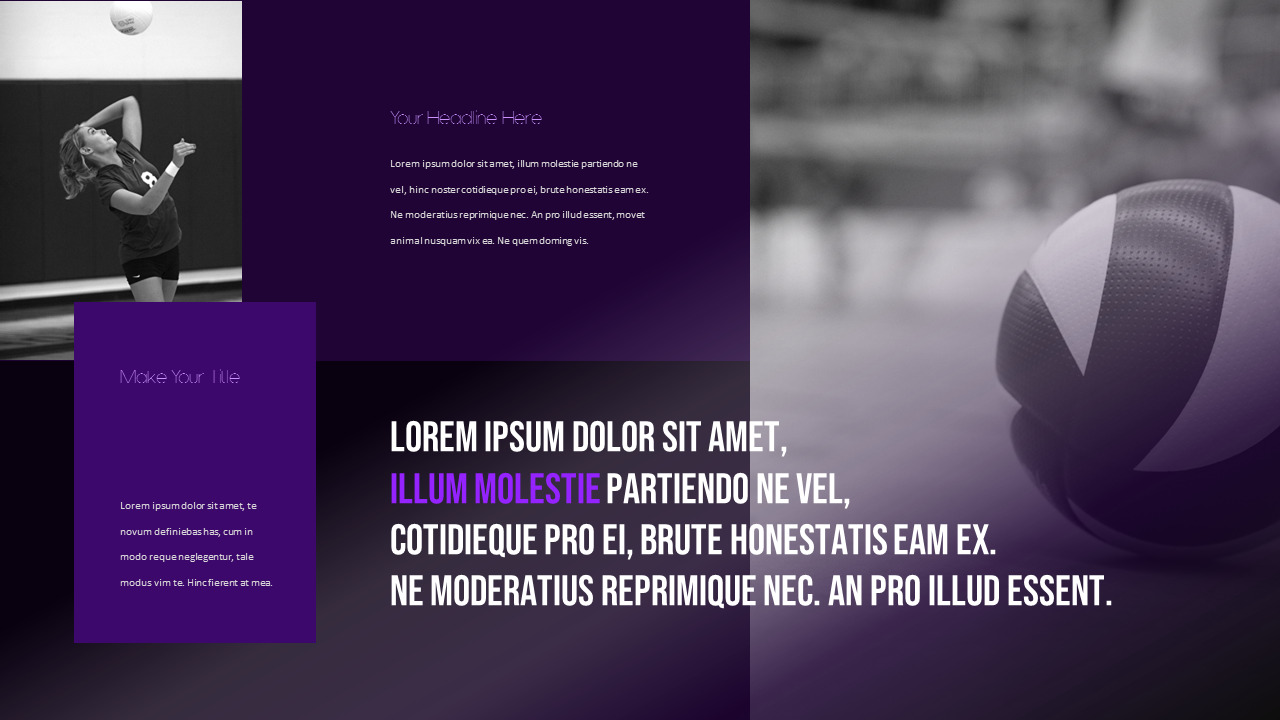 Volleyball Background PowerPointLifestyleTemplates