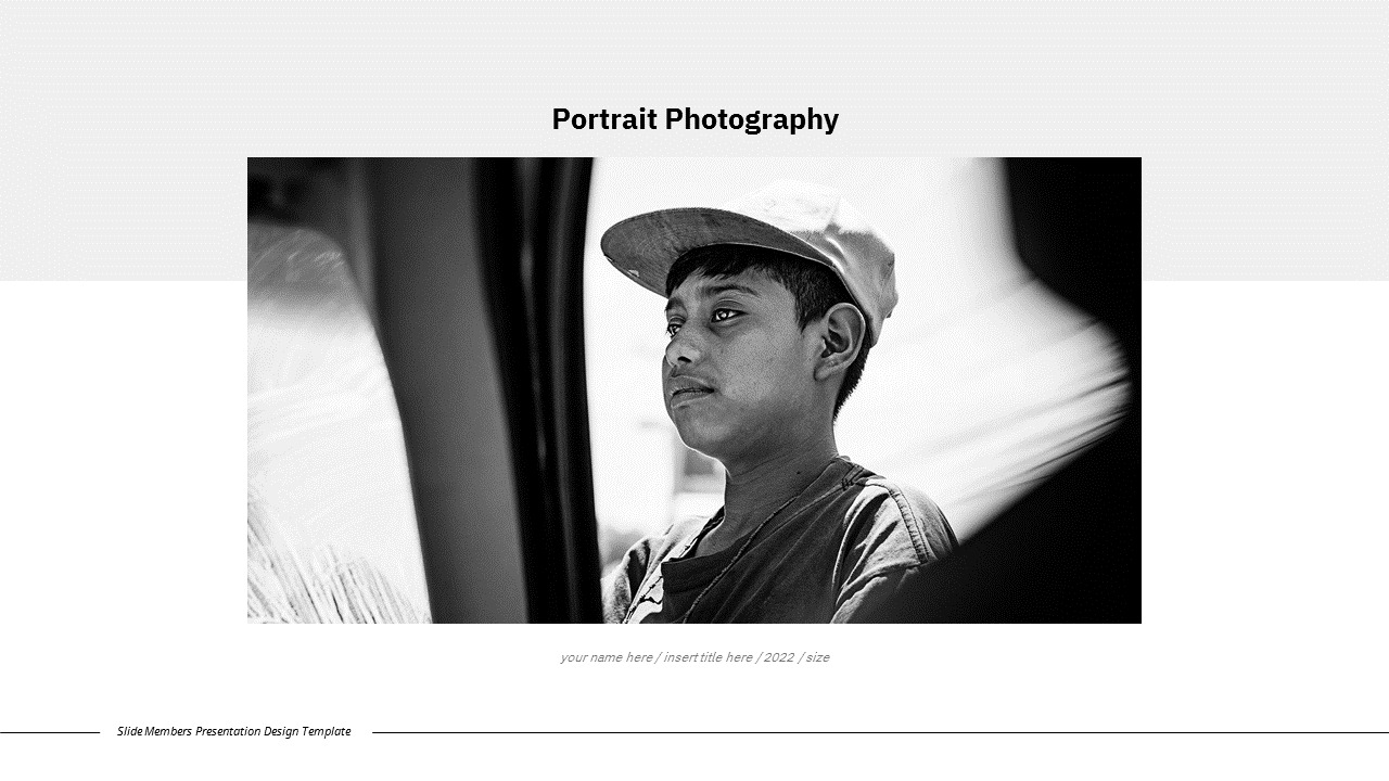 Portrait Photography presentation slideJobGoogle