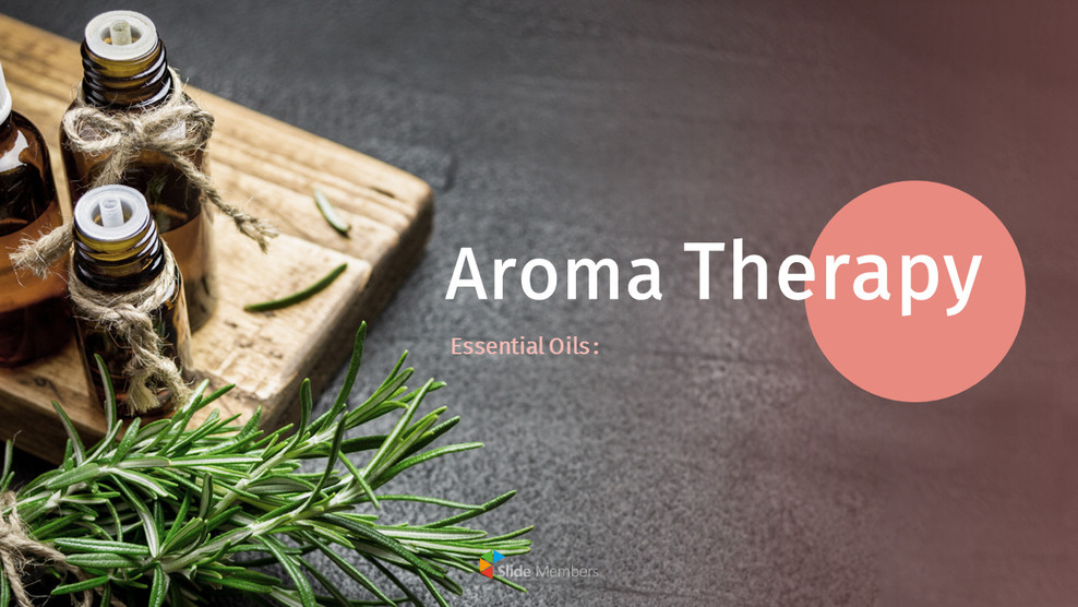 芳香疗法 幻灯片模板_01