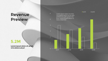 波状の抽象的な背景ピッチデッキ シンプルなデザインテンプレート_10