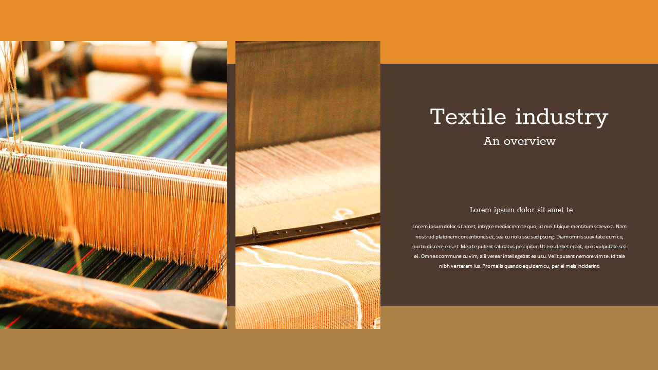 Textile Industry template google slides|Fashion