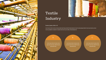 Industrie textile modèle de diapositives google_08