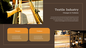 Industrie textile modèle de diapositives google_10