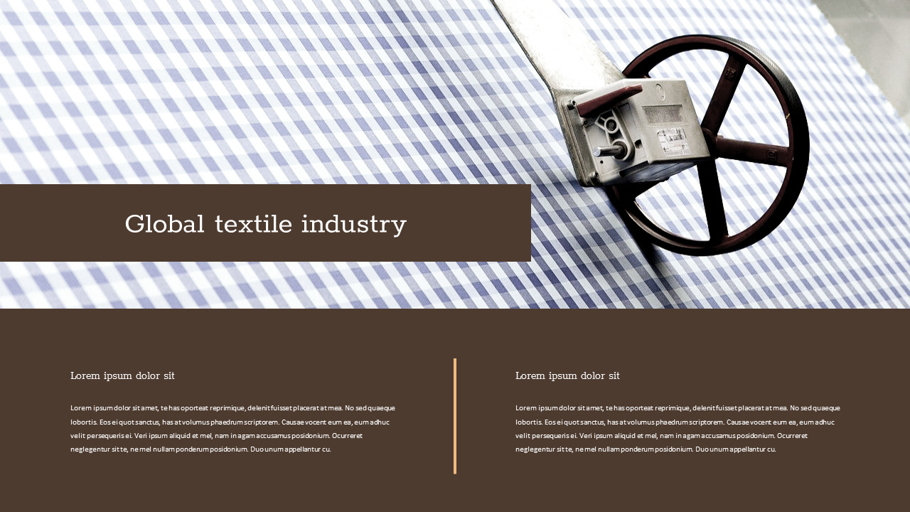 Textile Industry template google slides|Fashion