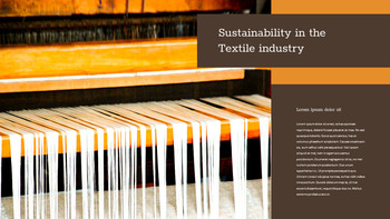 Industrie textile modèle de diapositives google_16