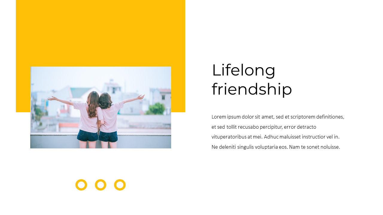 Friendship template design|Lifestyle|Google Slides