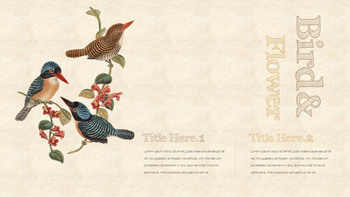 复古花 PowerPoint演示文稿PPT._05