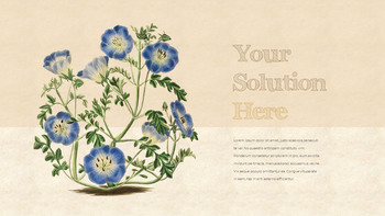 复古花 PowerPoint演示文稿PPT._23